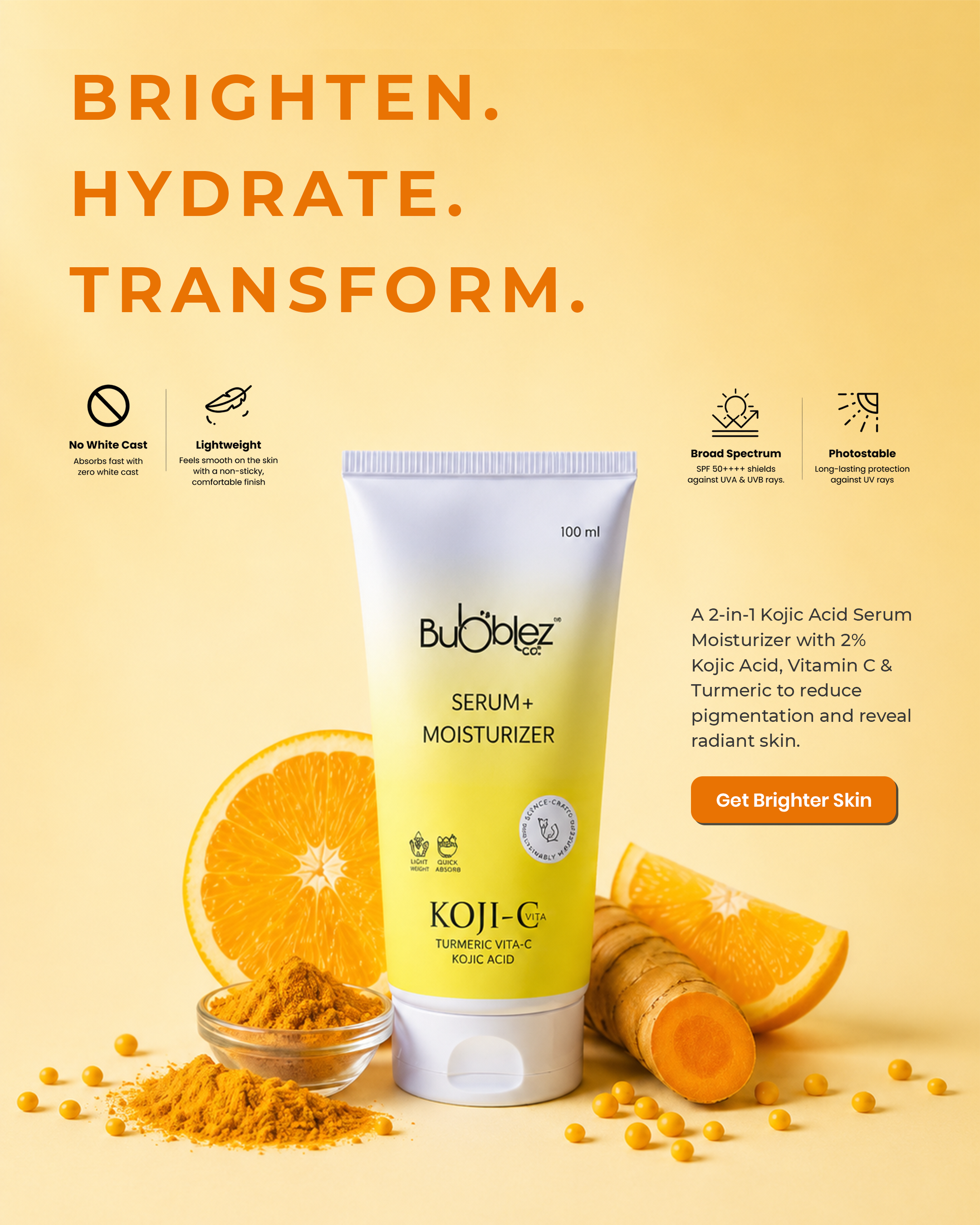 Glow with sun protection