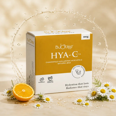 Hya-C Bathing Bar | Hyaluronic Acid Soap with Chamomile & Vitamin C for Hydrating, Radiant Skin Bubblez Cosmetics
