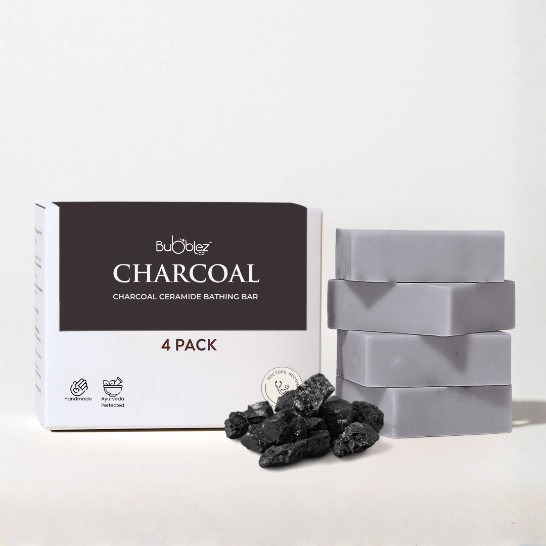 Charcoal Ceramide Bathing Bar | Activated Charcoal Soap for Skin Detox, Deep Cleansing & Clear Skin
