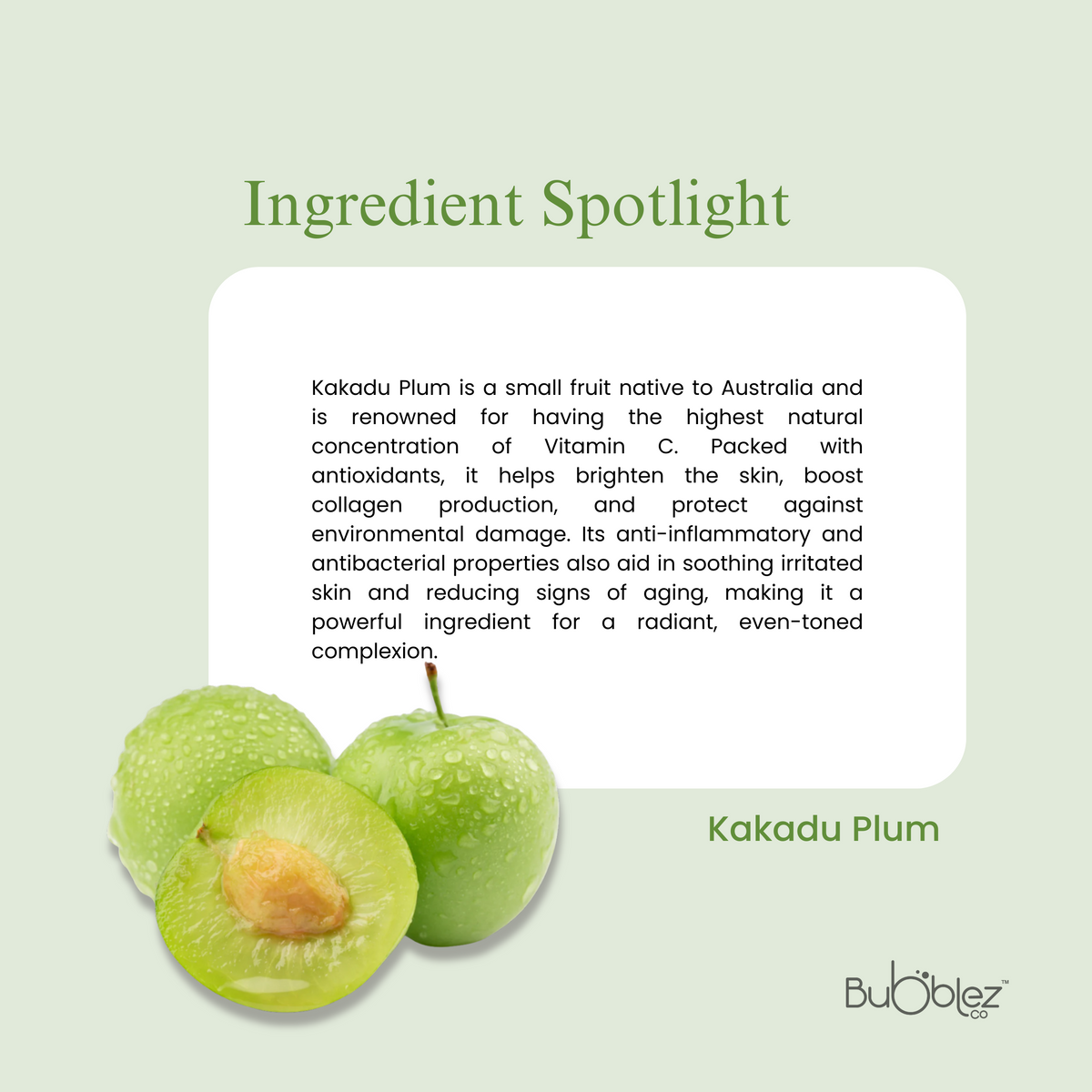 Sali-C Salicylic acid Kakadu plum Vitamin-C Bathing bar