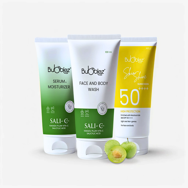 Acne Control Trio : 3-Step Skincare Routine for Oily & Acne-Prone Skin Bubblez Cosmetics