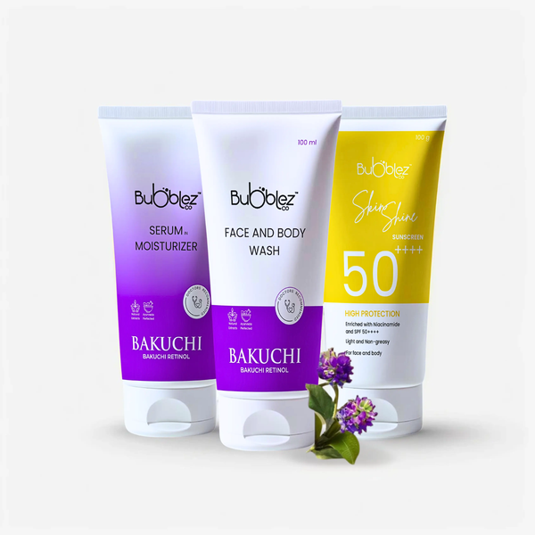 Anti Aging Trio : 3-Step Skincare Routine to Reduce Fine Lines, Dark Spots & Protect Bubblez Cosmetics