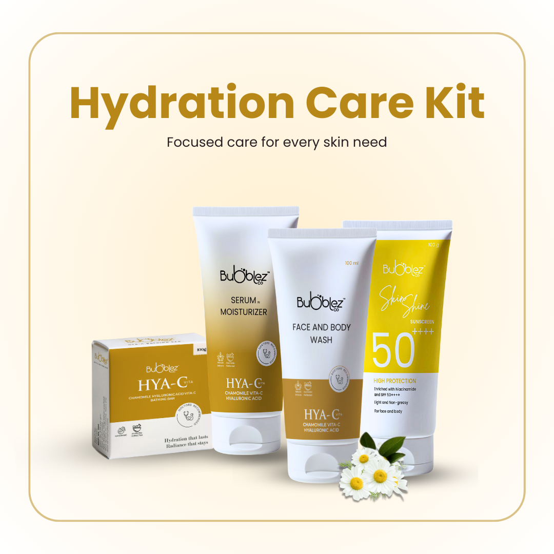 Hya-C Face & Body Wash (2 in 1) | Hyaluronic Acid, Chamomile & Vitamin-C Hydrating Cleanser for Radiant Skin