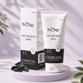 Charcoal Ceramide Face & Body Wash (2 in 1) | Activated Charcoal Face Wash & Ceramide Cleanser for Detoxed, Clear Skin Bubblez Cosmetics