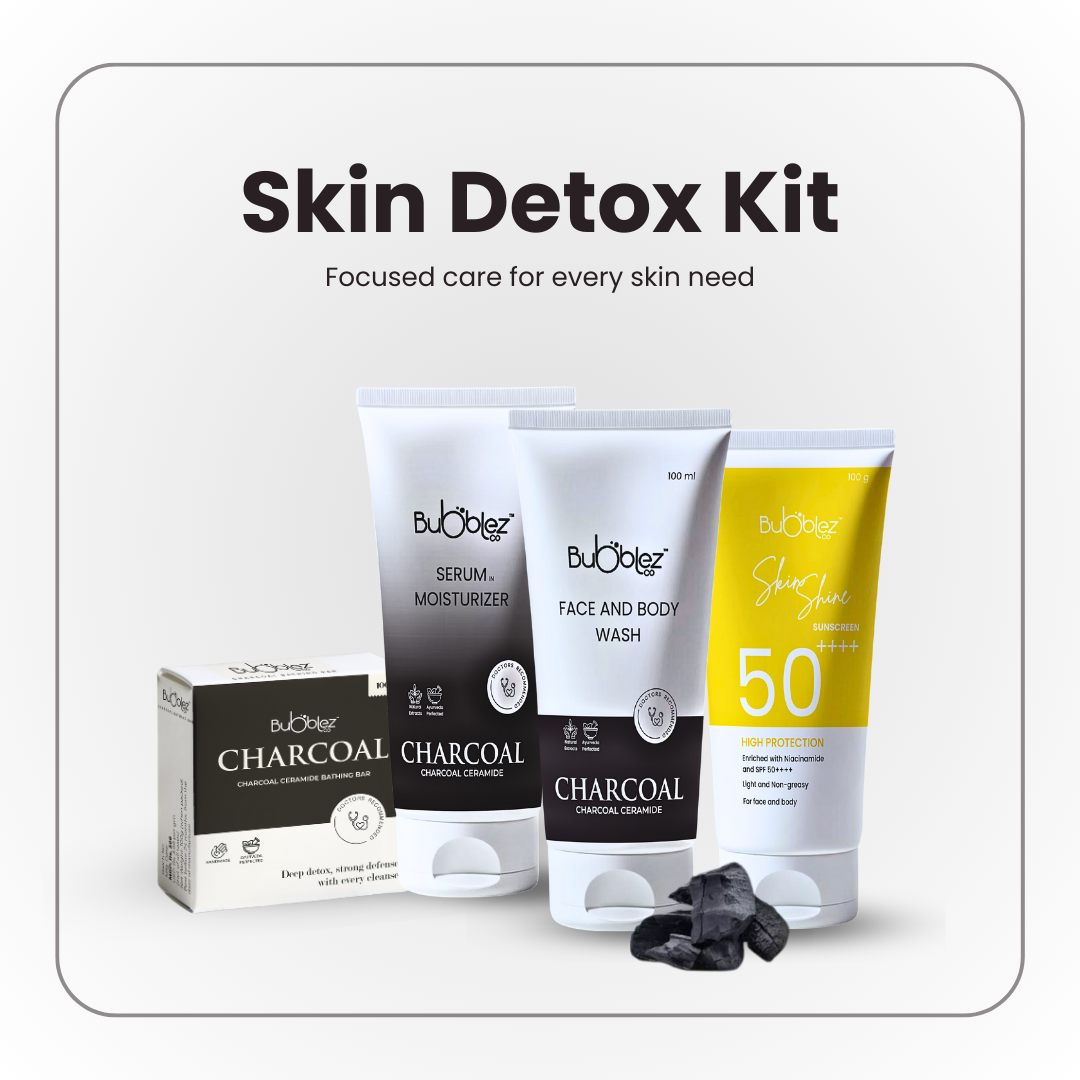 Charcoal Ceramide Face & Body Wash (2 in 1) | Activated Charcoal & Ceramide Cleanser for Detoxed, Clear Skin