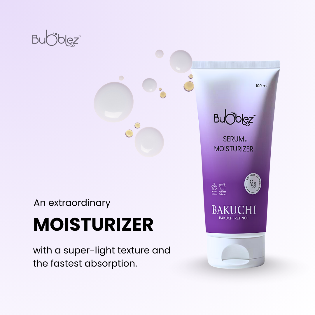 Bakuchi + Retinol Serum in Moisturizer (2 in 1) | A modern ayurvedic Anti-Aging Serum for Youthful, Glowing Skin