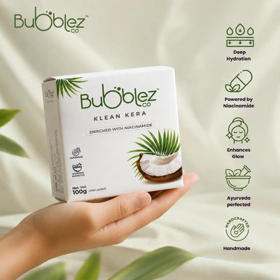 Klean Kera Coconut Bathing Bar | Hydrating Skin Glow Soap by Bubblez Bubblez Cosmetics
