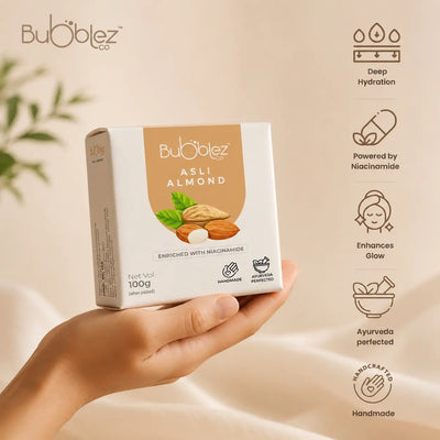 Asli Almond Bathing Bar | Nourishing Almond Soap for Soft Glowing Skin Bubblez Cosmetics