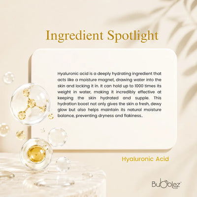 Hyaluronic Acid Hydrating Trio | 3-Step Routine for Bright, Dewy Skin Bubblez Cosmetics
