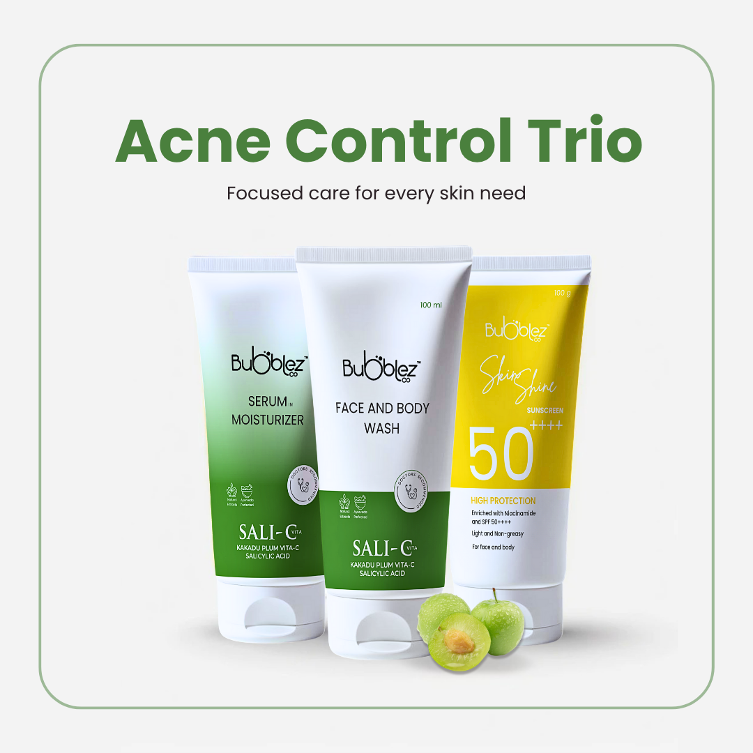 Acne Control Trio : 3-Step Skincare Routine for Oily & Acne-Prone Skin