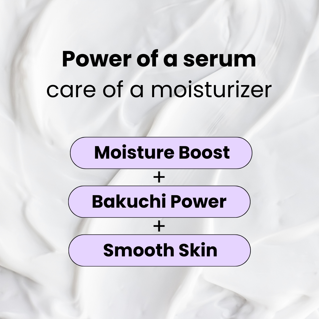 Bakuchi + Retinol Serum in Moisturizer (2 in 1) | A modern ayurvedic Anti-Aging Serum for Youthful, Glowing Skin