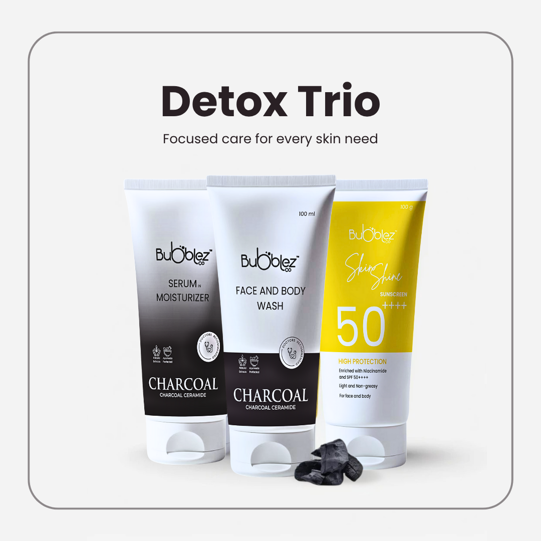 Detox Trio : 3-Step Skincare Routine to Detox, Hydrate & Protect