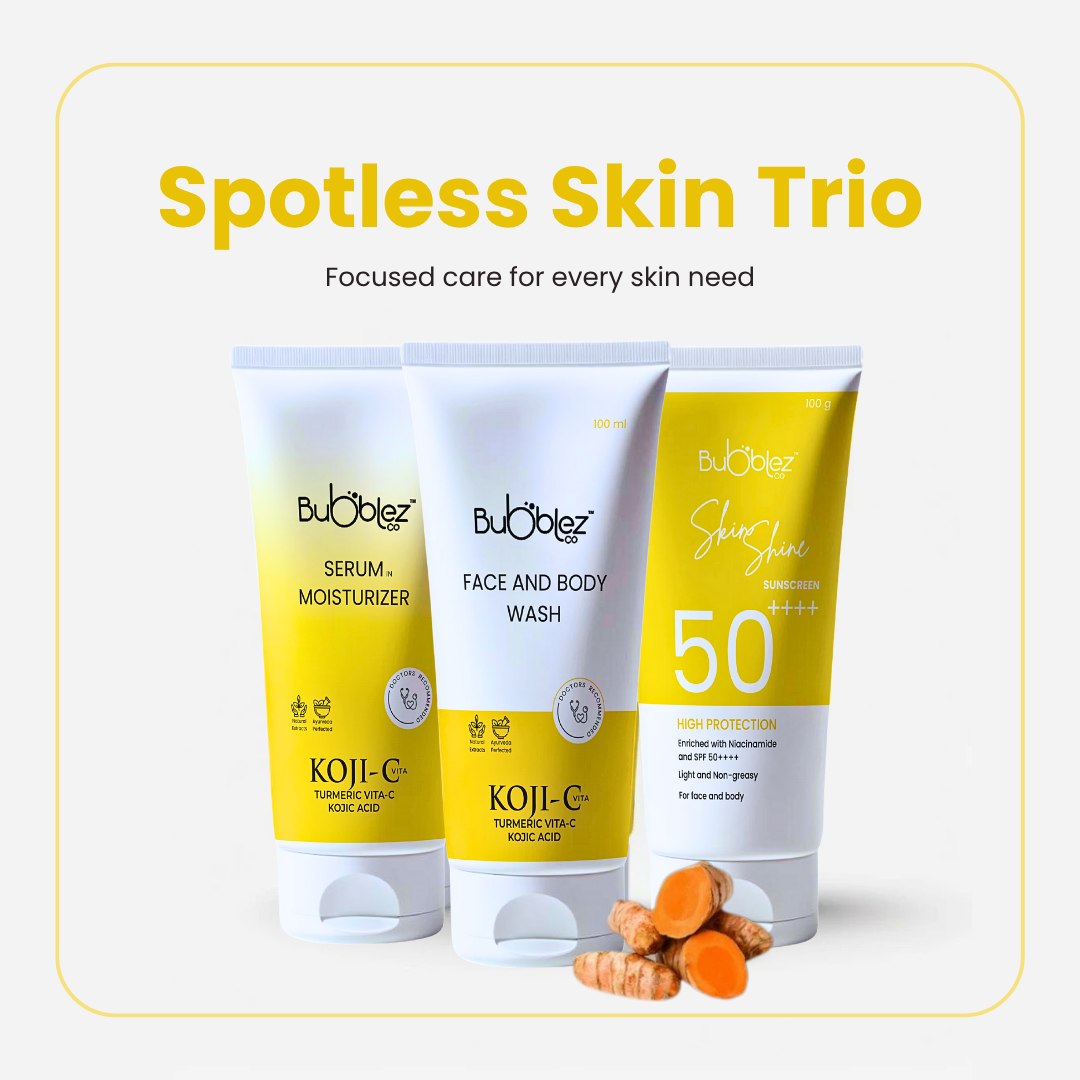 Spotless Skin Trio : 3-Step Routine to Fade Pigmentation, Brighten & Protect