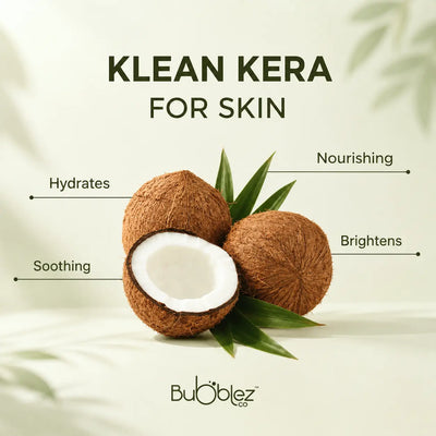 Klean Kera Coconut Bathing Bar | Hydrating Skin Glow Soap by Bubblez Bubblez Cosmetics