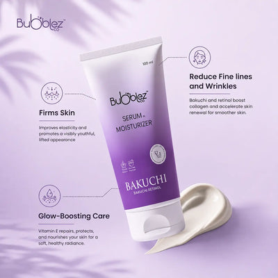 Bakuchi + Retinol Serum Moisturizer | Ayurvedic Retinol Serum for Youthful Skin Bubblez Cosmetics