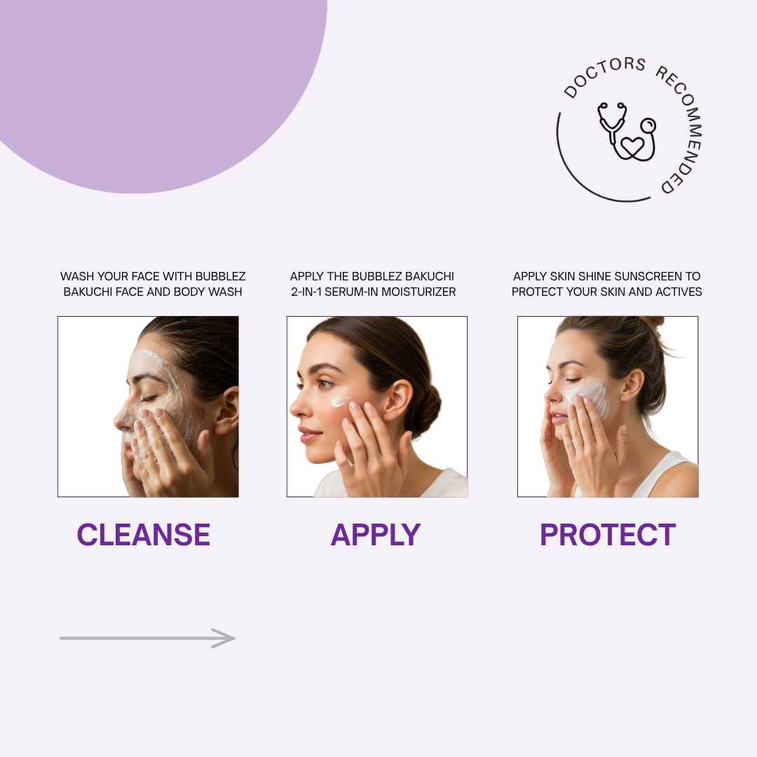 Anti Aging Trio : 3-Step Skincare Routine to Reduce Fine Lines, Dark Spots & Protect