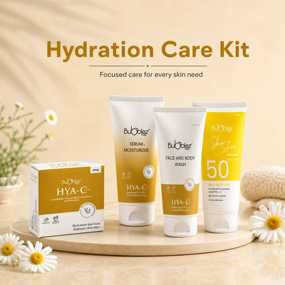 Hya-C Face & Body Wash (2 in 1) | Hyaluronic Acid Facewash with Chamomile & Vitamin C for Hydrated, Radiant Skin Bubblez Cosmetics