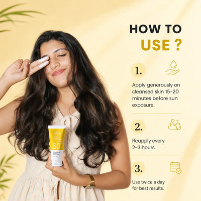 Skin Shine Sunscreen SPF 50++++ | Broad-Spectrum Sunscreen Enriched with Niacinamide and Hyaluronic Acid for Skin Protection & Brightness Bubblez Cosmetics