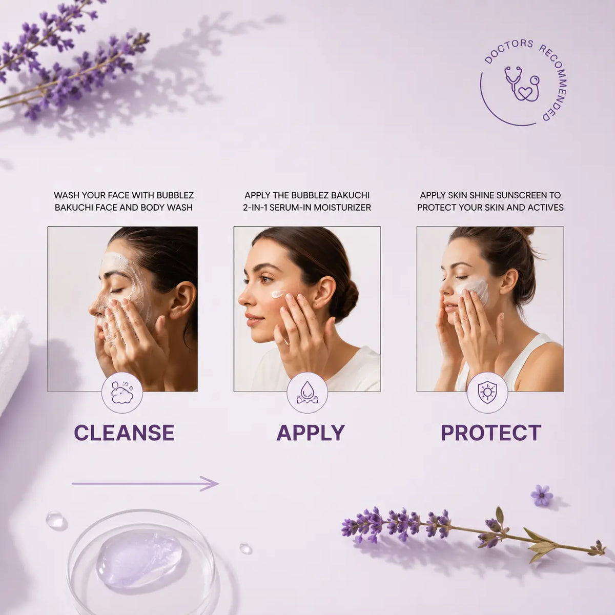 Retinol Anti-Aging Trio | 3-Step Skincare Routine to Reduce Fine Lines & Dark Spots Bubblez Cosmetics