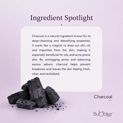 Charcoal Ceramide Bathing Bar | Activated Charcoal Soap for Skin Detox, Deep Cleansing & Clear Skin Bubblez Cosmetics