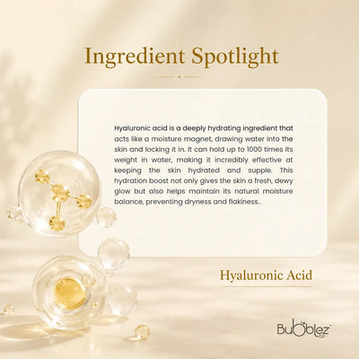 Hya-C Bathing Bar | Hyaluronic Acid Soap with Chamomile & Vitamin C for Hydrating, Radiant Skin Bubblez Cosmetics