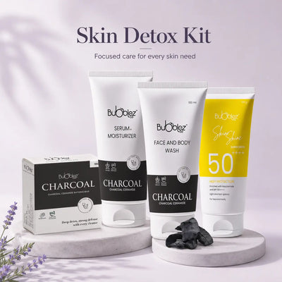 Charcoal Ceramide Face & Body Wash (2 in 1) | Activated Charcoal Face Wash & Ceramide Cleanser for Detoxed, Clear Skin Bubblez Cosmetics