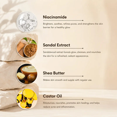 Sandal Scent Bathing Bar | Sandalwood Soap for Glowing Skin – Bubblez Bubblez Cosmetics