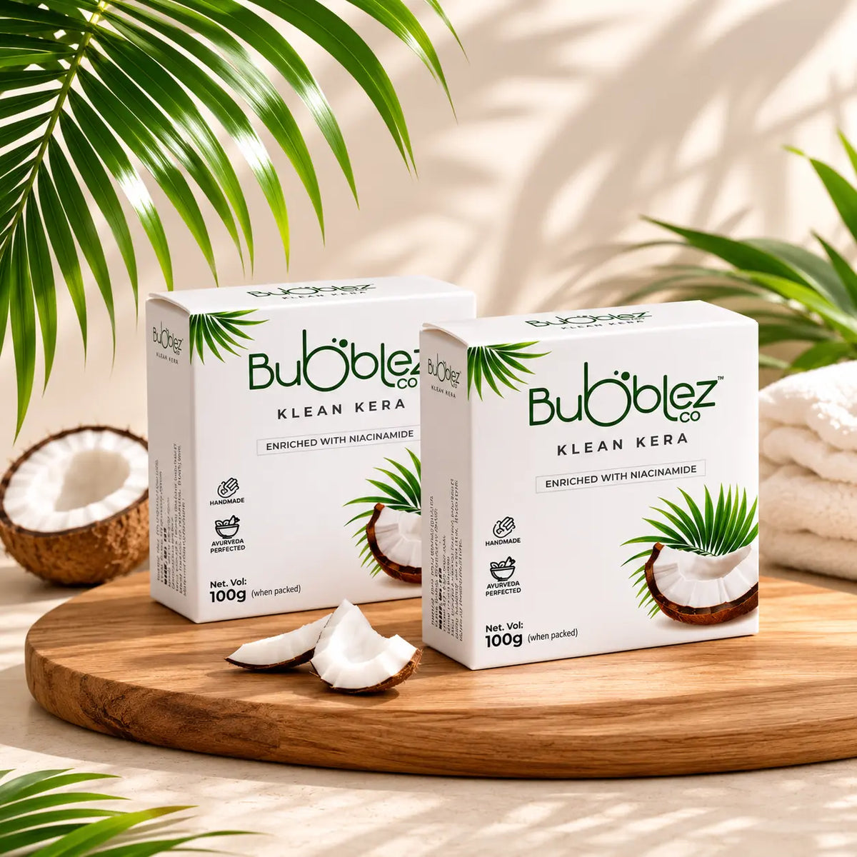 Klean Kera Coconut Bathing Bar | Hydrating Skin Glow Soap by Bubblez Bubblez Cosmetics