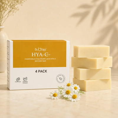 Hya-C Bathing Bar | Hyaluronic Acid Soap with Chamomile & Vitamin C for Hydrating, Radiant Skin Bubblez Cosmetics