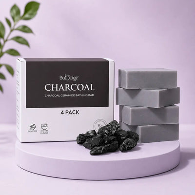 Charcoal Ceramide Bathing Bar | Activated Charcoal Soap for Skin Detox, Deep Cleansing & Clear Skin Bubblez Cosmetics