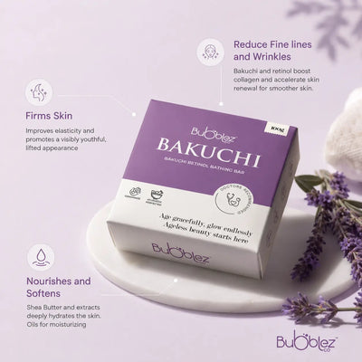 Bakuchi + Retinol Bathing Bar | A modern ayurvedic Anti-Aging Soap for Youthful, Glowing Skin Bubblez Cosmetics