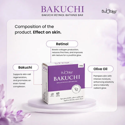 Bakuchi + Retinol Bathing Bar | A modern ayurvedic Anti-Aging Soap for Youthful, Glowing Skin Bubblez Cosmetics