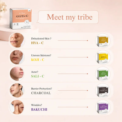 Gluta-C Bathing Bar | Glutathione Soap with Sandal, Saffron & Vitamin C for Tan-Free Glowing Skin Bubblez Cosmetics