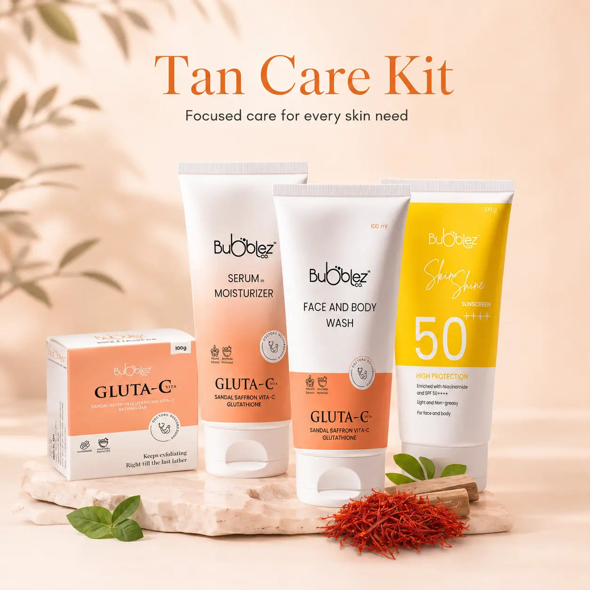 Gluta-C Face & Body Wash (2 in 1) | Glutathione Face Wash for Tan-Free Glow Bubblez Cosmetics