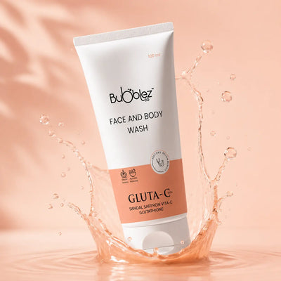 Gluta-C Face & Body Wash (2 in 1) | Glutathione Face Wash for Tan-Free Glow Bubblez Cosmetics