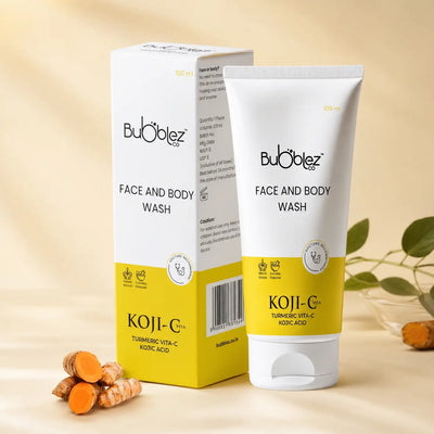 Koji-C Face & Body Wash | Advanced Kojic Acid Face Wash for Pigmentation, Dark Spots & Brighter Skin Bubblez Cosmetics