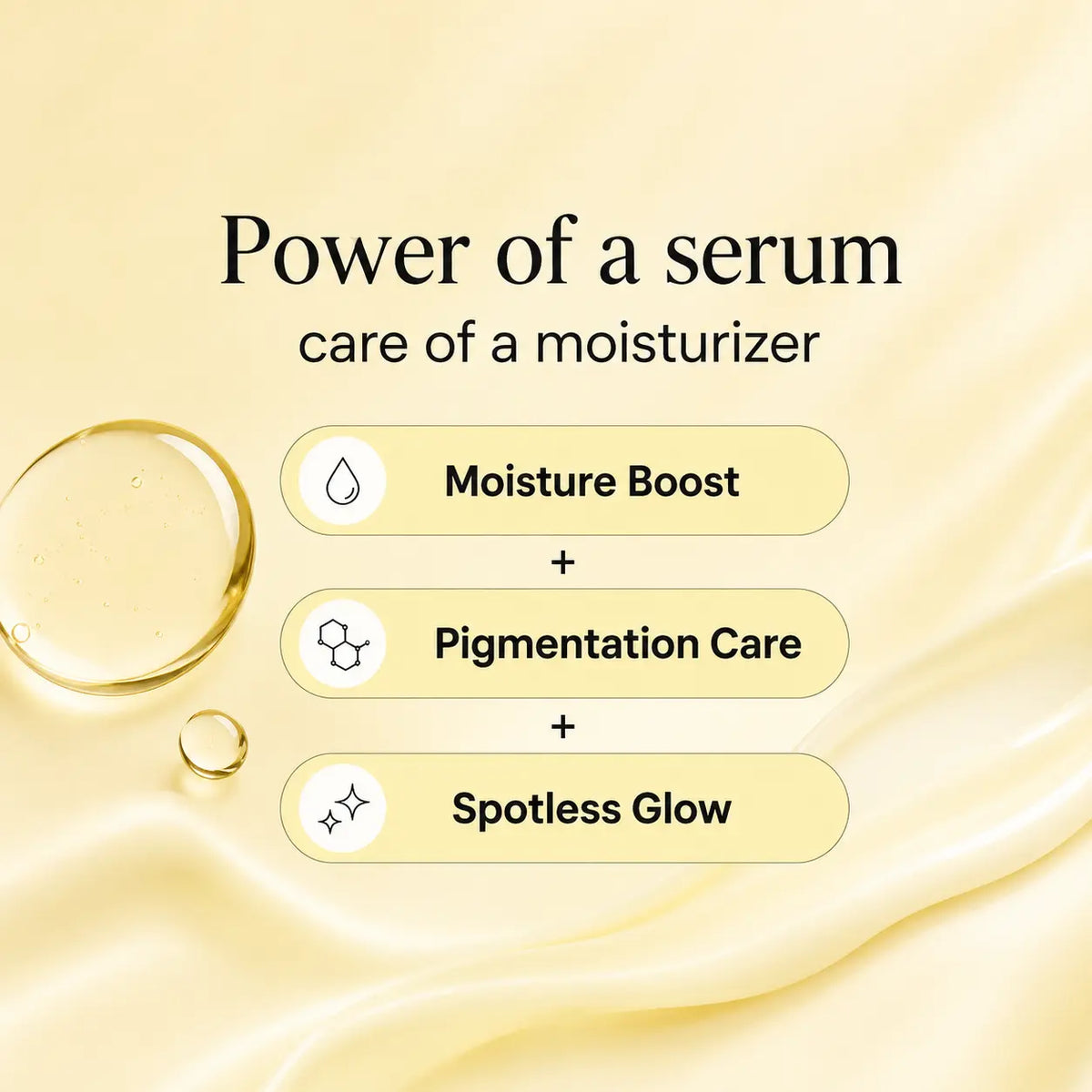 Koji-C Kojic Acid Serum Moisturizer (2 in 1) | 2% Kojic Acid, Vitamin C & Turmeric for Pigmentation & Bright Skin Bubblez Cosmetics