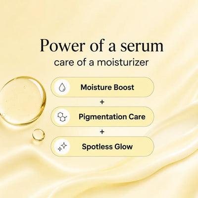 Koji-C Kojic Acid Serum Moisturizer (2 in 1) | 2% Kojic Acid, Vitamin C & Turmeric for Pigmentation & Bright Skin Bubblez Cosmetics