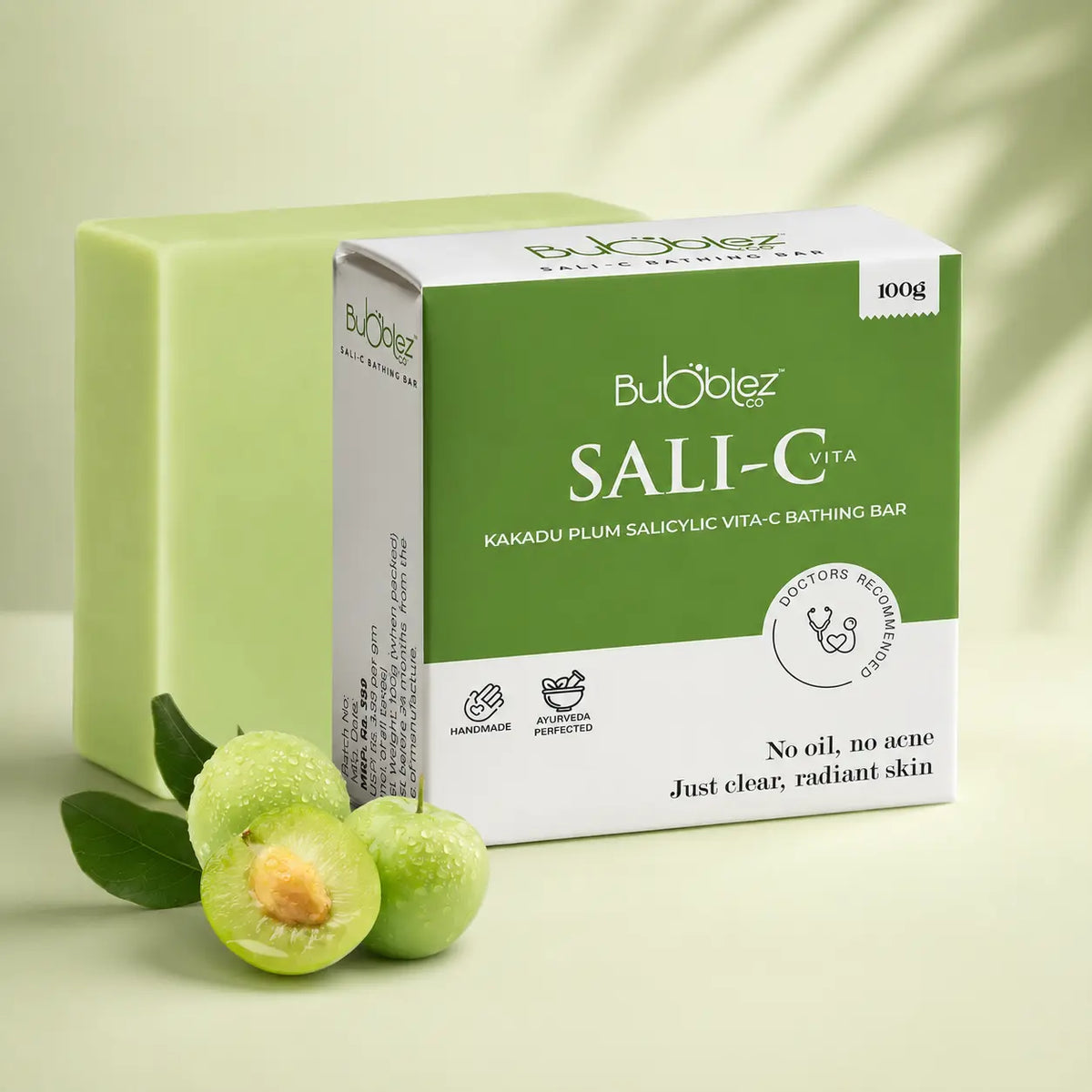 Sali-C Bathing Bar | Salicylic Acid Soap for Acne-Prone, Oily & Pimple-Free Skin Bubblez Cosmetics