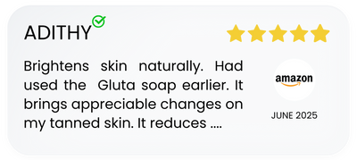 Five-star review for a product on Amazon with a customer name and date.