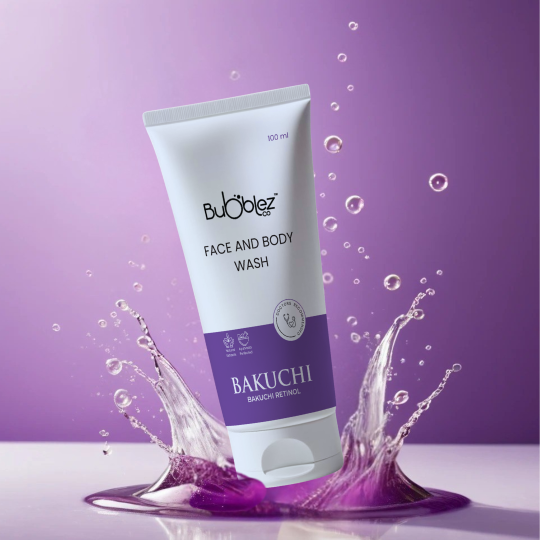 Bakuchi + Retinol Face & Body Wash (2 in 1) | A modern ayurvedic Anti-Aging Cleanser for Youthful, Glowing Skin