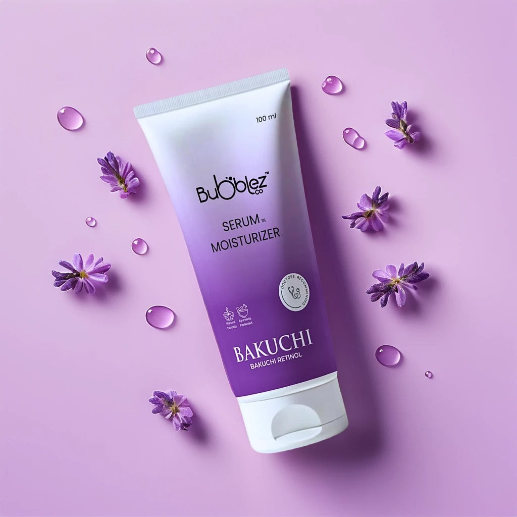 Bakuchi + Retinol Serum in Moisturizer (2 in 1) | A modern ayurvedic Anti-Aging Serum for Youthful, Glowing Skin