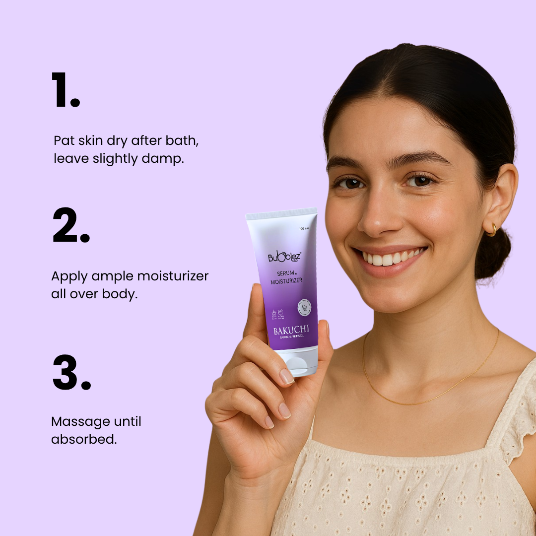 Bakuchi + Retinol Serum in Moisturizer (2 in 1) | A modern ayurvedic Anti-Aging Serum for Youthful, Glowing Skin