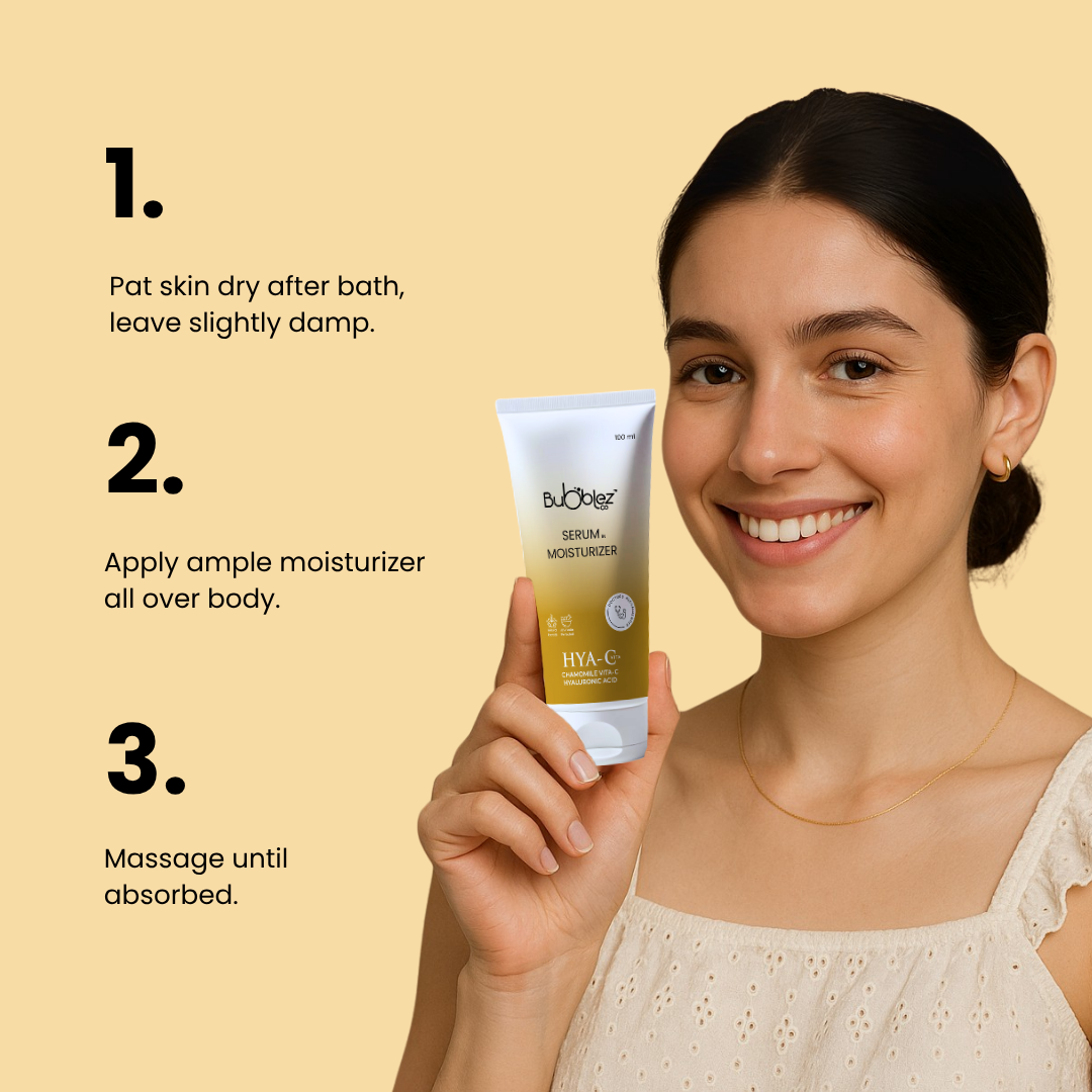 Hya-C Serum in Moisturizer (2 in 1) | Hyaluronic Acid, Chamomile & Vitamin-C Hydrating Serum for Radiant Skin