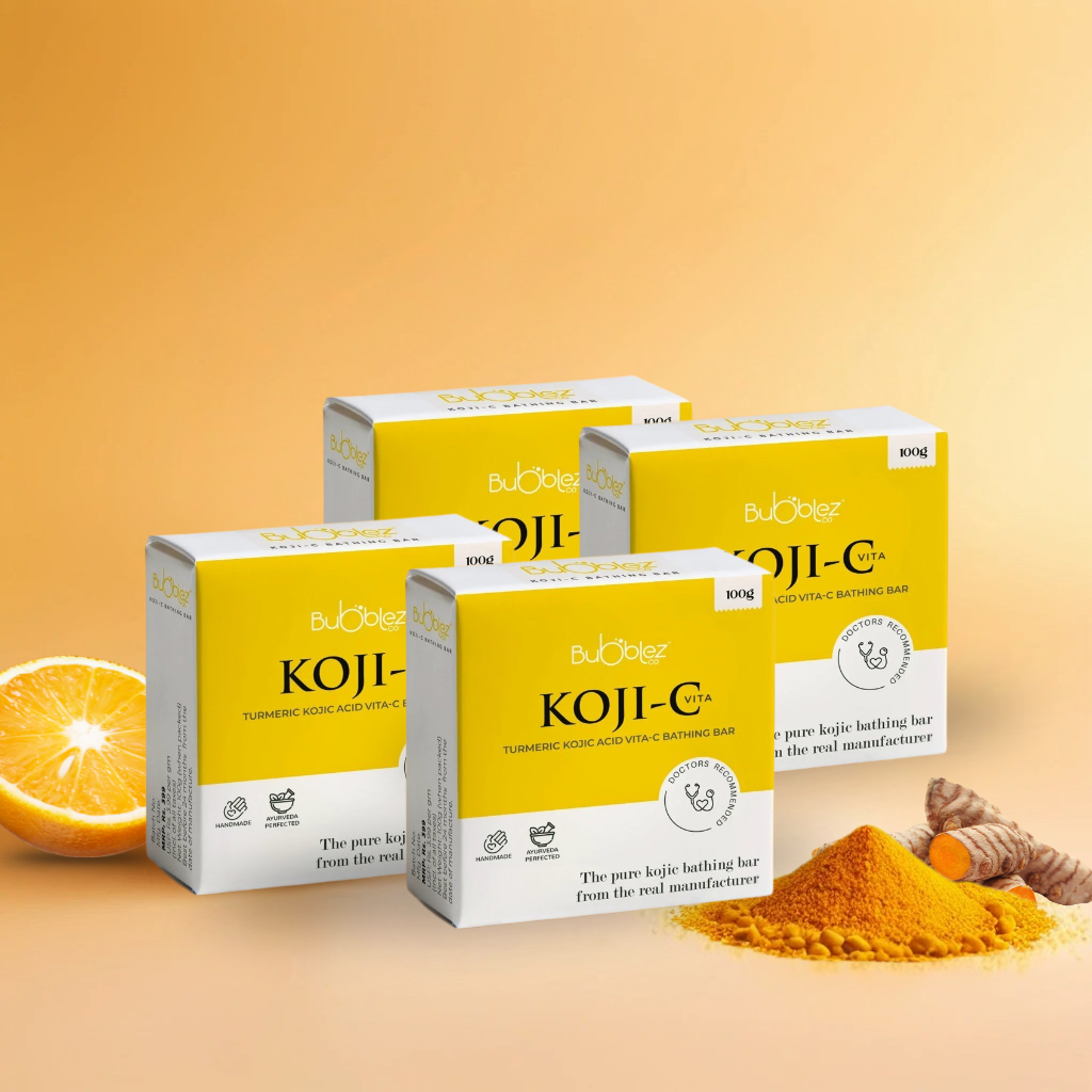 Koji-C 2% Kojic acid Vitamin-C Turmeric Bathing bar