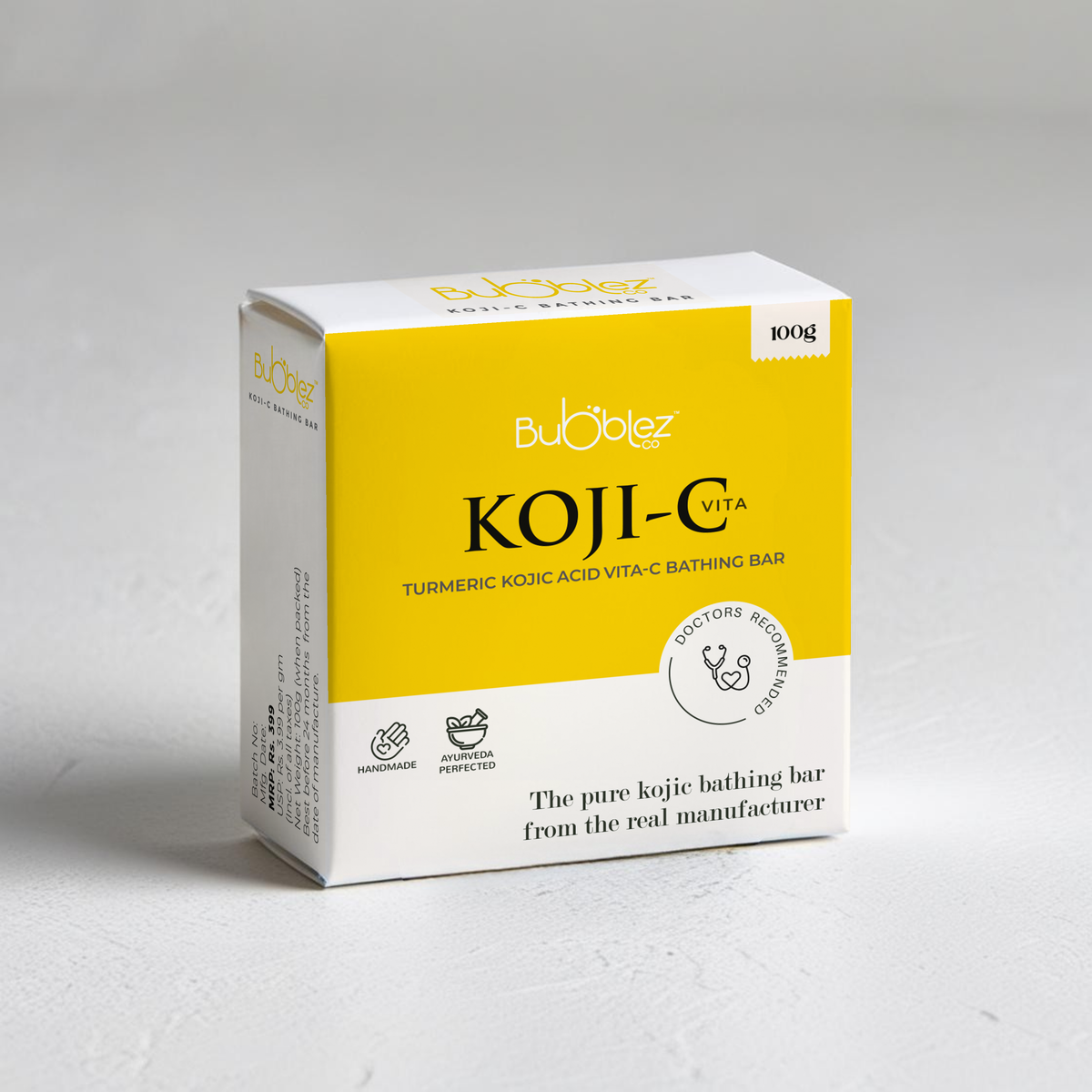 Koji-C 2% Kojic acid Vitamin-C Turmeric Bathing bar