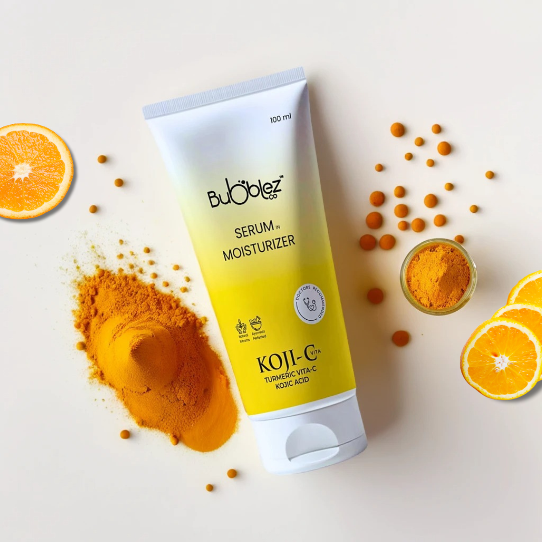 Koji-C Serum in Moisturizer (2 in 1) | 2% Kojic Acid, Vitamin-C & Turmeric for Pigmentation & Bright Skin