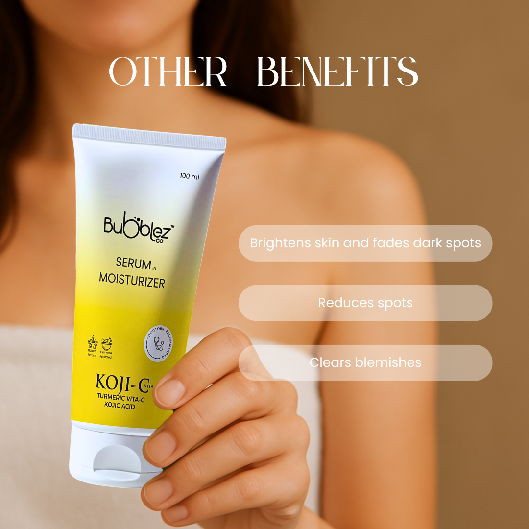 Koji-C Serum in Moisturizer (2 in 1) | 2% Kojic Acid, Vitamin-C & Turmeric for Pigmentation & Bright Skin