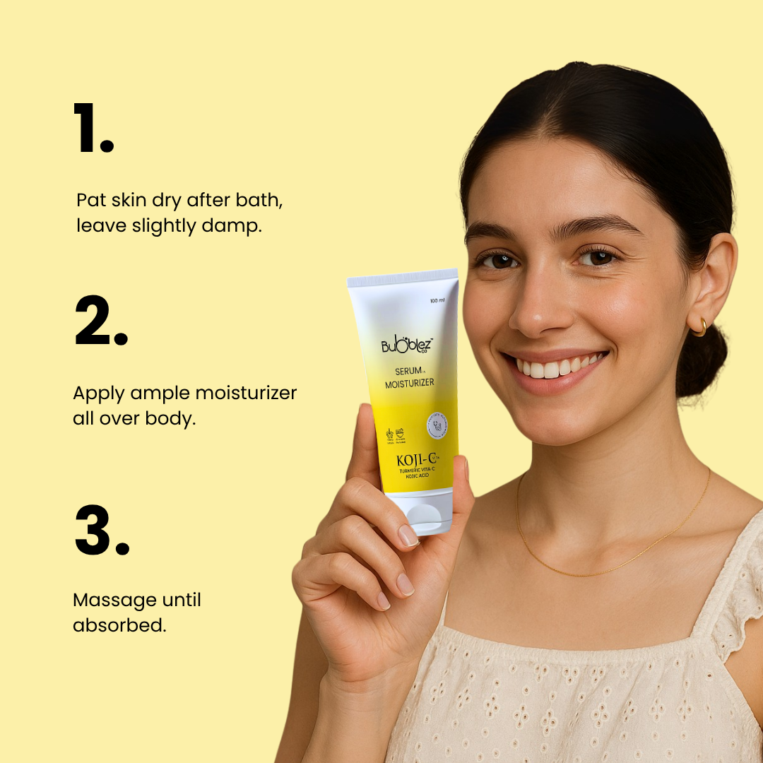 Koji-C Serum in Moisturizer (2 in 1) | 2% Kojic Acid, Vitamin-C & Turmeric for Pigmentation & Bright Skin