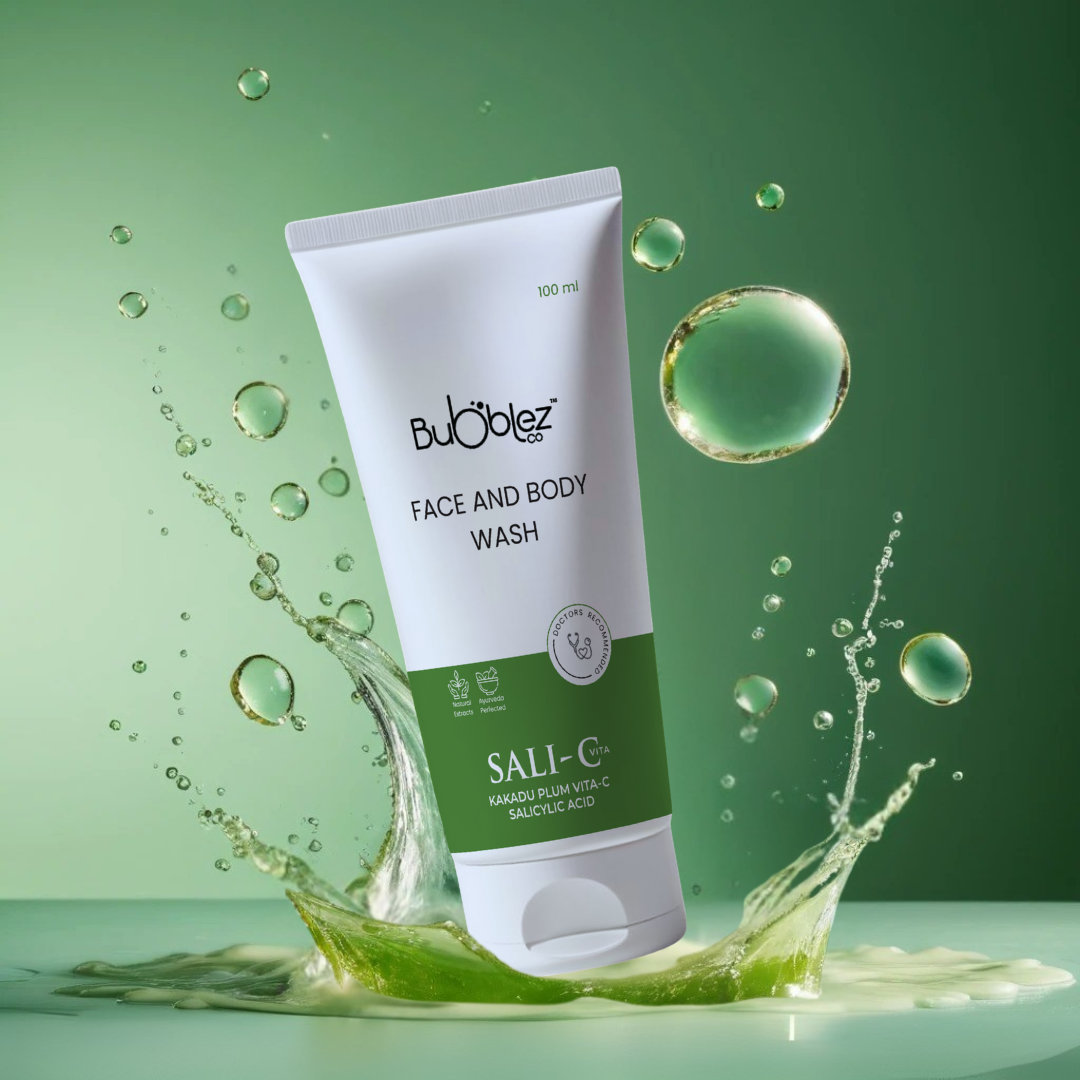 Sali-C Face & Body Wash (2 in 1) | Salicylic Acid Cleanser for Acne-Prone, Oily & Pimple-Free Skin